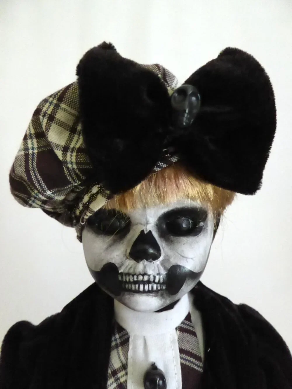 OOAK 16” SKELETON HORROR UNDEAD PORCELAIN DOLL PROP ODDITY